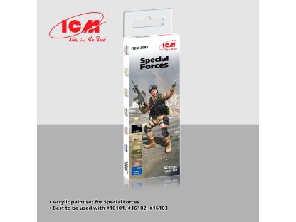 ICM 3081 Acrylic Paints Set Special Forces