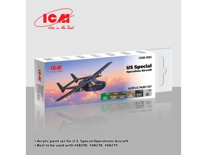 ICM 3082 Acrylic Paints Set for U.S. Special Operations Aircraft