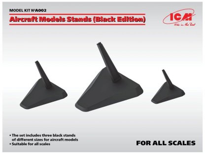 ICM Aircraft Models Stands (Black Edition)