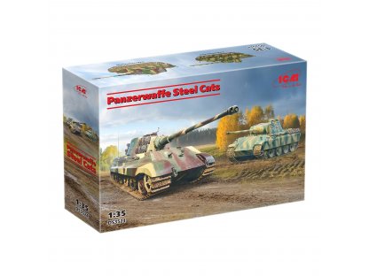 ICM 1/35 Panzerwaffe steel cats, DIORAMA SET 