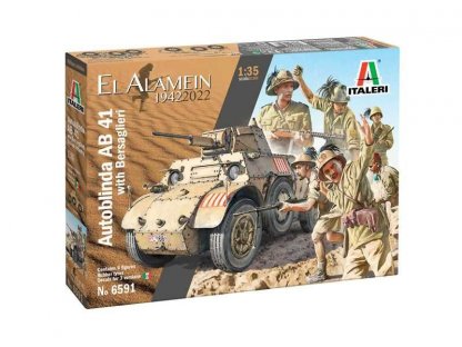 ITALERI 1/35 AB 41 with Bersaglieri Italian Infantry