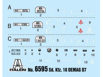 ITALERI 1/35 Sd. Kfz. 10 Demag with Le. IG18 and Crew (1:35)