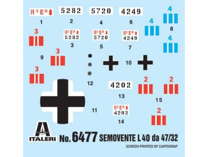 ITALERI 1/35 Semovente L40 da 47/32 Italian SPG