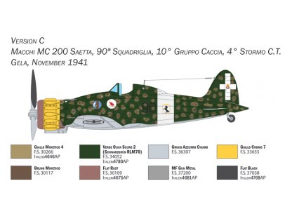 ITALERI 1/48 Macchi MC.200 Serie XXI-XXII