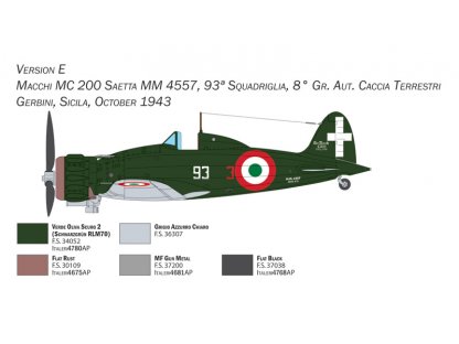 ITALERI 1/48 Macchi MC.200 Serie XXI-XXII