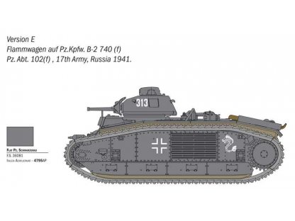ITALERI 1/56 Char B1bis French Heavy tank