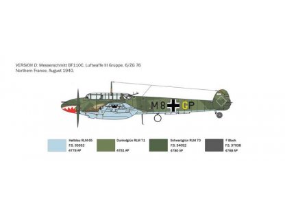 ITALERI 1/72 Bf-110 C3/C4 Zerstörer