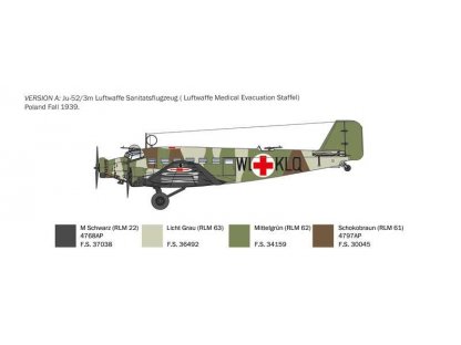 ITALERI 1/72 Junkers Ju-52/3m