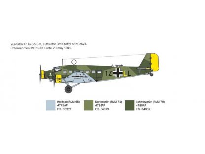ITALERI 1/72 Junkers Ju-52/3m