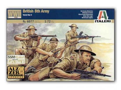 ITALERI 1/72 WWII British 8Th Army Troopers
