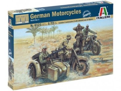 ITALERI 1/72 WWII German Motorcycles
