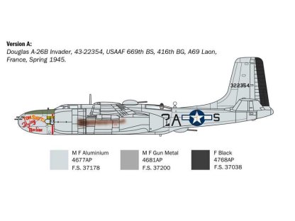 ITALERI 1274 1/72 A-26A/B Invader