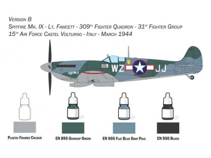 ITALERI 72007 1/72 Spitfire Mk. IX ModelSet