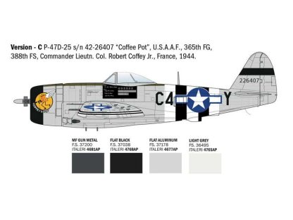 ITALERI I2835 1/48 P-47D Thunderbolt European Theatre