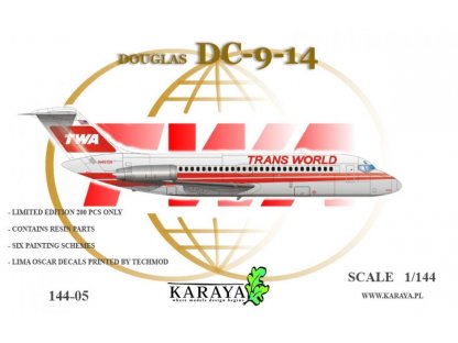 KARAYA 1/144 144-05 Douglas DC-9-14 TWA
