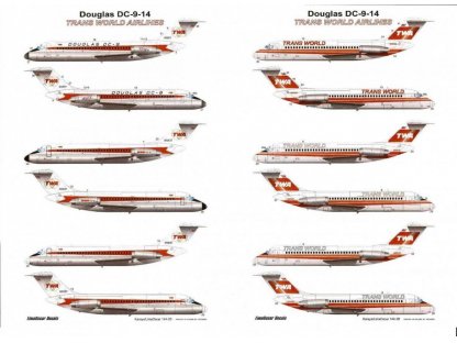 KARAYA 1/144 144-05 Douglas DC-9-14 TWA