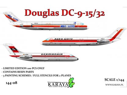 KARAYA 1/144 144-08 Douglas DC-9-15/32