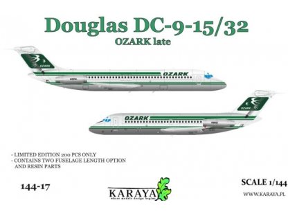 KARAYA 1/144 144-17 Douglas DC-9-15/32 Ozark Late