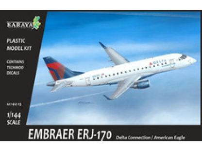 KARAYA 144-25 1/144  Embraer ERJ-170 Delta Connection / American Eagle