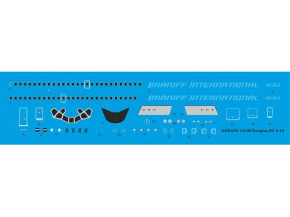 KARAYA 144-56 1/144 Douglas DC-9-14 Braniff International