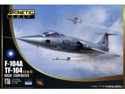 KINETIC 1/48 F-104A/TF-104 Starfighter 2in1 ROCAF Starfighter