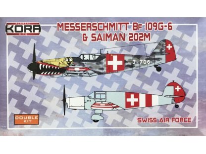 KORA MODELS 1/72 Bf 109G-6 Saiman 202M SWISS Air Force 2in1