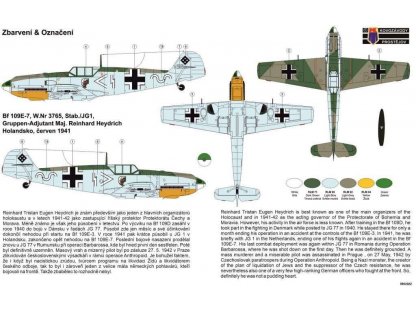 KOVOZÁVODY 1/72 Bf 109E-7 Reinhard Heydrich