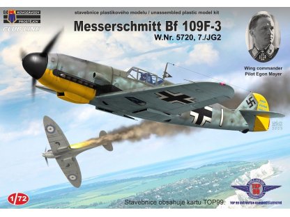 KOVOZÁVODY 1/72 Bf 109F-3 Egon Mayer, 1941 CLUB LINE