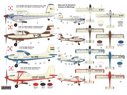 KOVOZÁVODY 1/72 Let L-60B Brigadyr Agro 1 4x camo