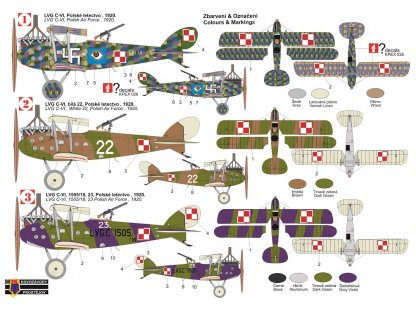 KOVOZÁVODY 1/72 LVG C.VI In Polish Service 3x camo
