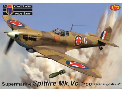 KOVOZÁVODY 1/72 Spitfire Mk.Vc Trop Over Yugoslavia