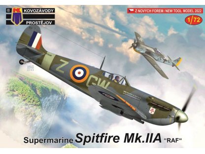 KOVOZÁVODY 1/72 Supermarine Spitfire Mk.IIA RAF 3x camo