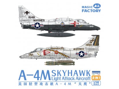 MAGIC FAC 5002 1/48 A-4M Skyhawk Light Attack Aircraft 2 in 1