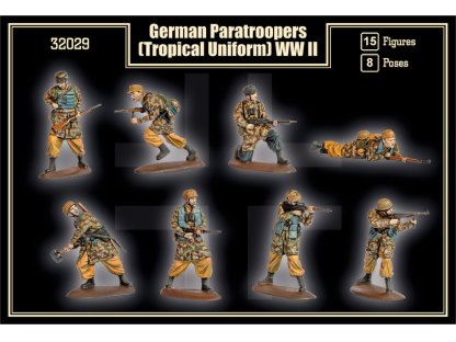 MARS 1/32 German WWII Paratroopers in Tropical Uniform