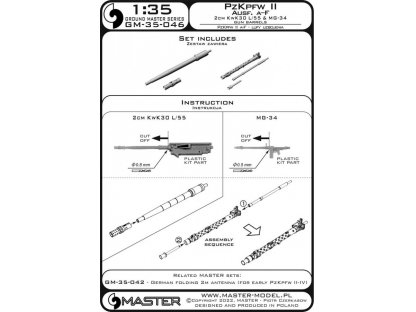 MASTER_PL 1/35 PzKpfw II Ausf. A-F 2cm KwK30 L/55 & MG-34