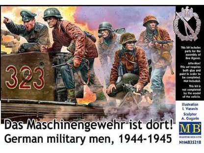 MASTERBOX 1/35 German military men, Das Maschinengewehr ist dort!  1944-1945