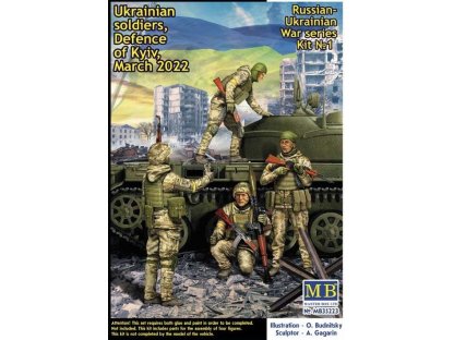 MASTERBOX 1/35 Russian-Ukrainian War series Kit No 1. Ukrainian soldiers, Defence of Kyiv, March 2022