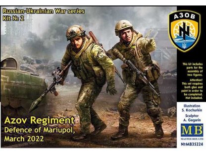 MASTERBOX 1/35 Russian-Ukrainian War series Kit No 2. Azov Regiment, Defence of Mariupol, March 2022