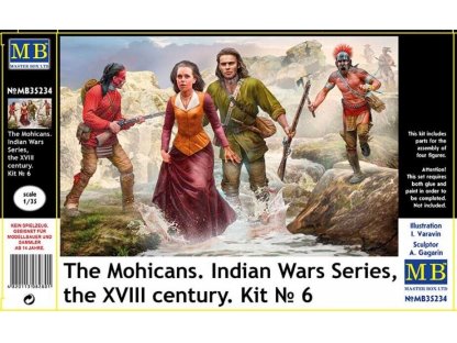 MASTERBOX 1/35 The Mohicans, Indian Wars Series the XVIII Century Kit No. 6