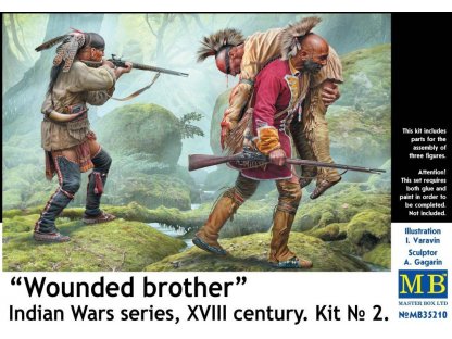 MASTERBOX 1/35 Wounded brothers!  Indian wars series