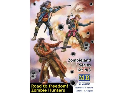 MASTERBOX 35243 1/35 Zombieland Series Kit No 3. Road to Freedom! Zombie Hunters