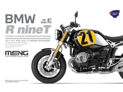 MENG 1/9 BMW R nineT Option 719 Black Storm Metallic/Vintage