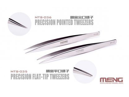 MENG MTS-036 Tweezers Precision Pointed Meng Model