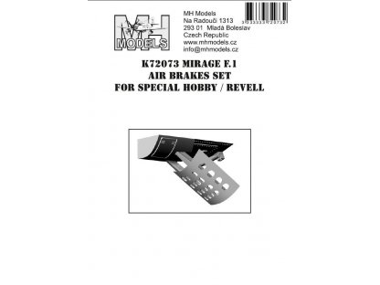 MH MODELS 1/72  Mirage F.1 Air Brakes set for Special Hobby/Revell