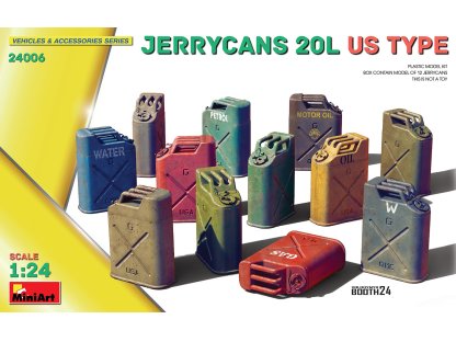 MINIART 1/24 24006 Jerrycans 20L US Type