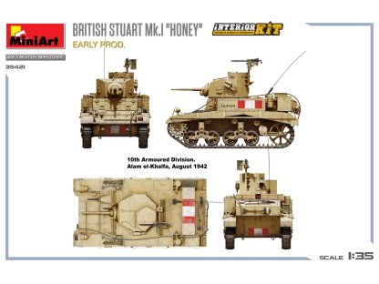 MINIART 1/35 35421 British Stuart Mk.I "Honey" Early Prod. Interior Kit