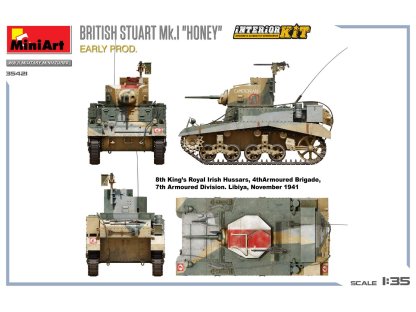 MINIART 1/35 35421 British Stuart Mk.I "Honey" Early Prod. Interior Kit