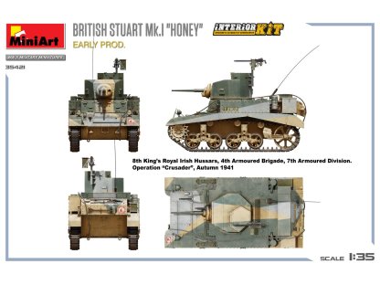 MINIART 1/35 35421 British Stuart Mk.I "Honey" Early Prod. Interior Kit