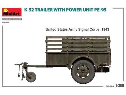 MINIART 1/35 35426 K-52 Trailer w/ Power Unit PE-95