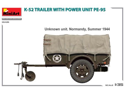 MINIART 1/35 35426 K-52 Trailer w/ Power Unit PE-95